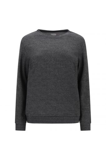 Comfort-fit sweatshirt in melange fabric