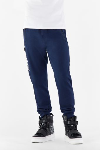 Pantalon de sport avec lacet ajustable et poches à fermeture éclair