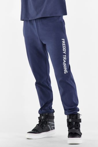 Joggers with a vertical FREDDY TRAINING print