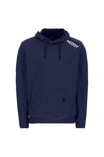 Hoodie with a pouch pocket and an inner zip pocket
