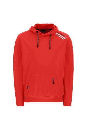 Hoodie with a pouch pocket and an inner zip pocket