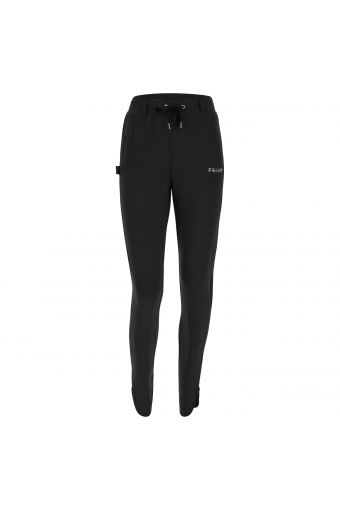 Slim fit athletic trousers with slits at the bottom
