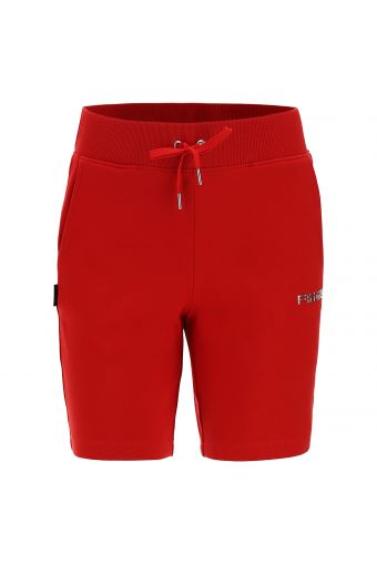 One-colour stretch Bermuda shorts