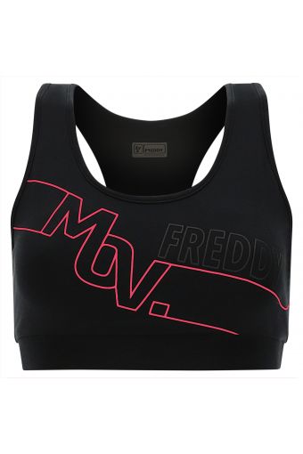 FREDDY MOV. graphic sports bra