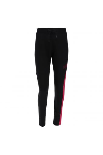 Pantaloni sportivi fondo dritto e banda laterale colorata
