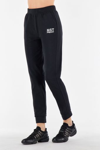 Athletic trousers with contrasting side insert 