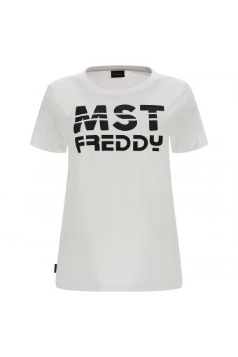 Jersey T-shirt with MST FREDDY print in contrasting colour