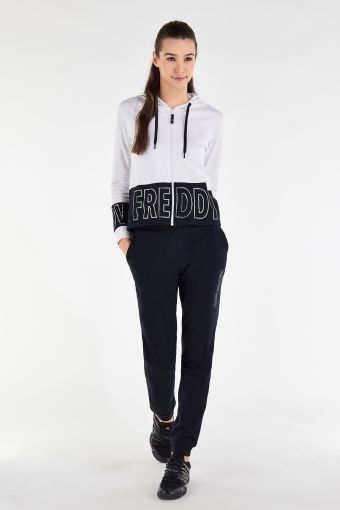 Colour block comfort track suit with silver FREDDY MOV. print