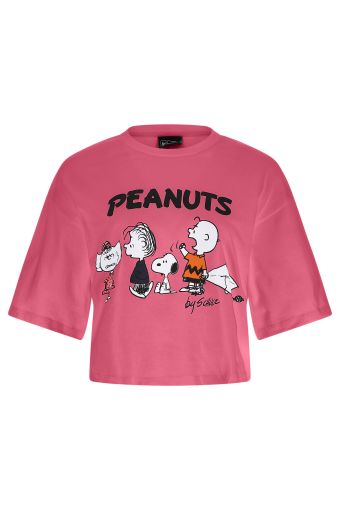 Jersey t-shirt with a maxi Peanuts print
