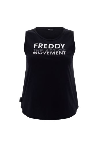 Comfort-fit tank top with a FREDDY THE ART OF MOVEMENT print