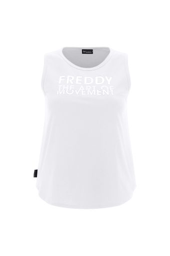 Comfort-fit tank top with a FREDDY THE ART OF MOVEMENT print