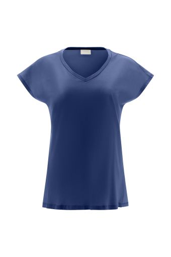 T-shirt with modal on the front and viscose at the back