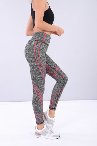 Women’s ankle-length shaping fitness leggings in breathable fabric