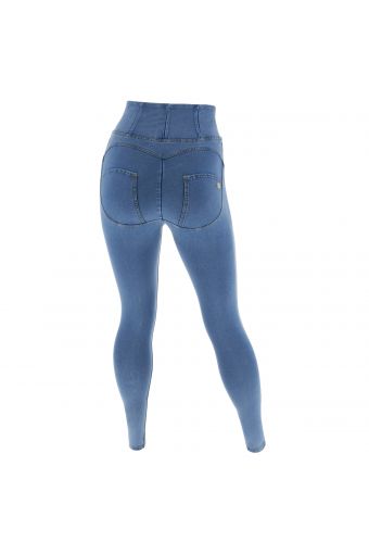 WR.UP® curvy push up jeggings with high waist, zip and skinny leg