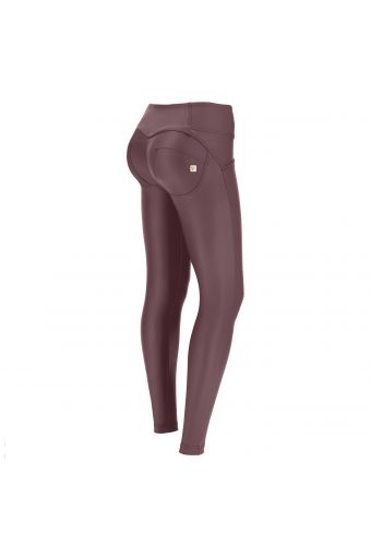 Medium-waisted sculpting WR.UP® faux-leather skinny trousers
