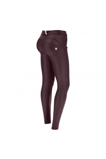 Pantalon push up WR.UP® en simili cuir noir taille classique – Special Edition