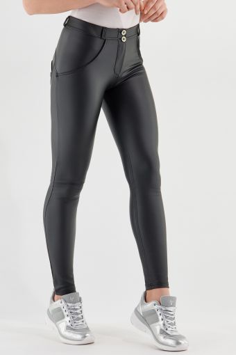 WR.UP® regular-rise skinny-fit trousers in faux leather