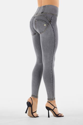 High waist WR.UP® shaping super skinny jeggings with a zip