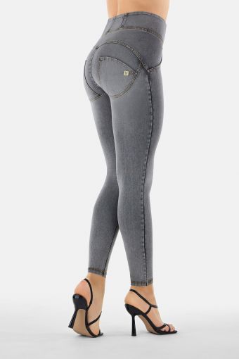 Super high waist WR.UP® shaping jeggings with a zip