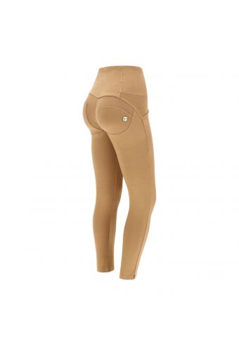 High-waisted ankle-length WR.UP® shaping trousers with buttons
