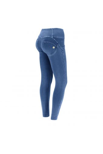 WR.UP® superskinny push up 7/8 jeggings with high waist and buttons