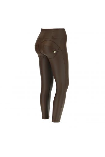 WR.UP® superskinny push up 7/8 trousers with high waist in faux leather