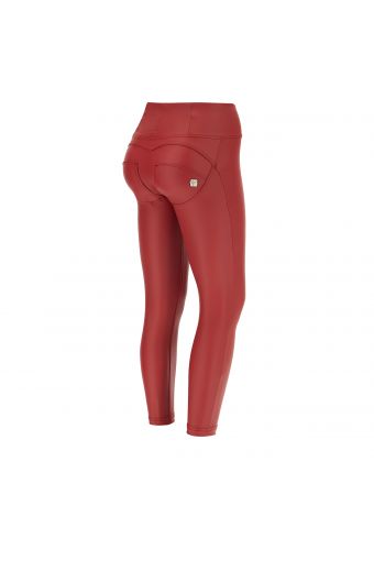 WR.UP® superskinny push up 7/8 trousers with high waist in faux leather