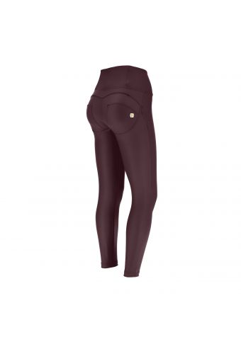 High waist ankle-length faux leather WR.UP® superskinny trousers – Special Edition
