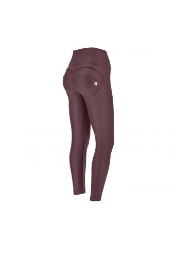 High waist ankle-length faux leather WR.UP® super skinny trousers