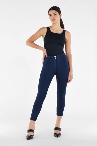 Breathable curvy-fit ankle-length WR.UP® shaping super skinny trousers