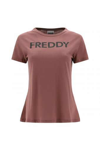 Viscose jersey t-shirt with a FREDDY print