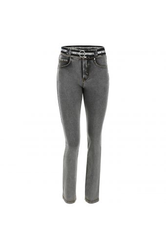 Slim-fit straight leg N.O.W.® Pants light wash jeans