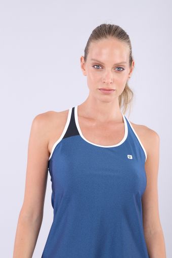 Ärmelloses Yoga-Shirt für Damen mit gekreuzten Trägern – 100% Made in Italy