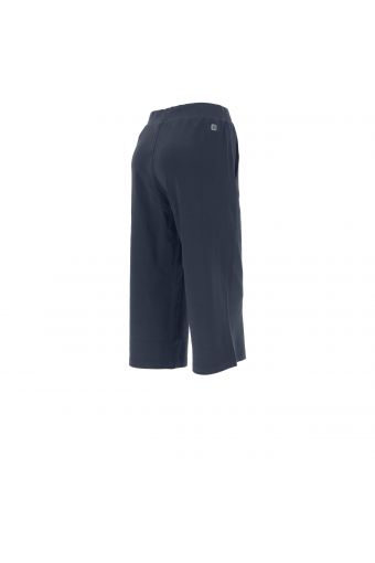 Cropped interlock athletic trousers