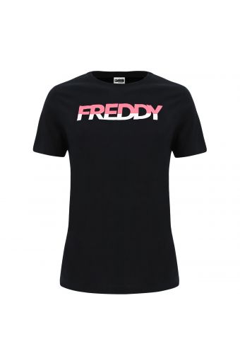 Fitness t-shirt with a two-tone FREDDY print