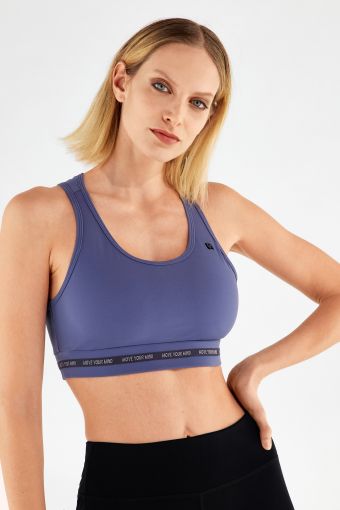 Yoga top with overlap straps - 100% Made in Italy