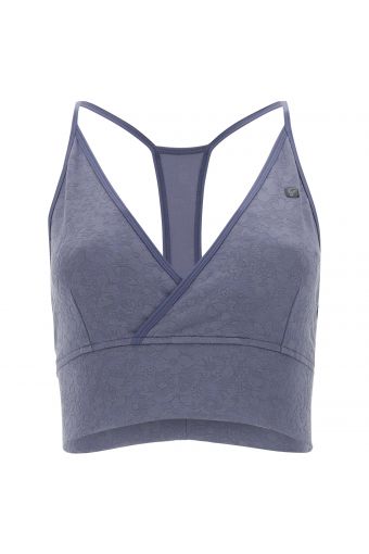 Yoga-Top mit Blumenmuster - 100 % Made in Italy