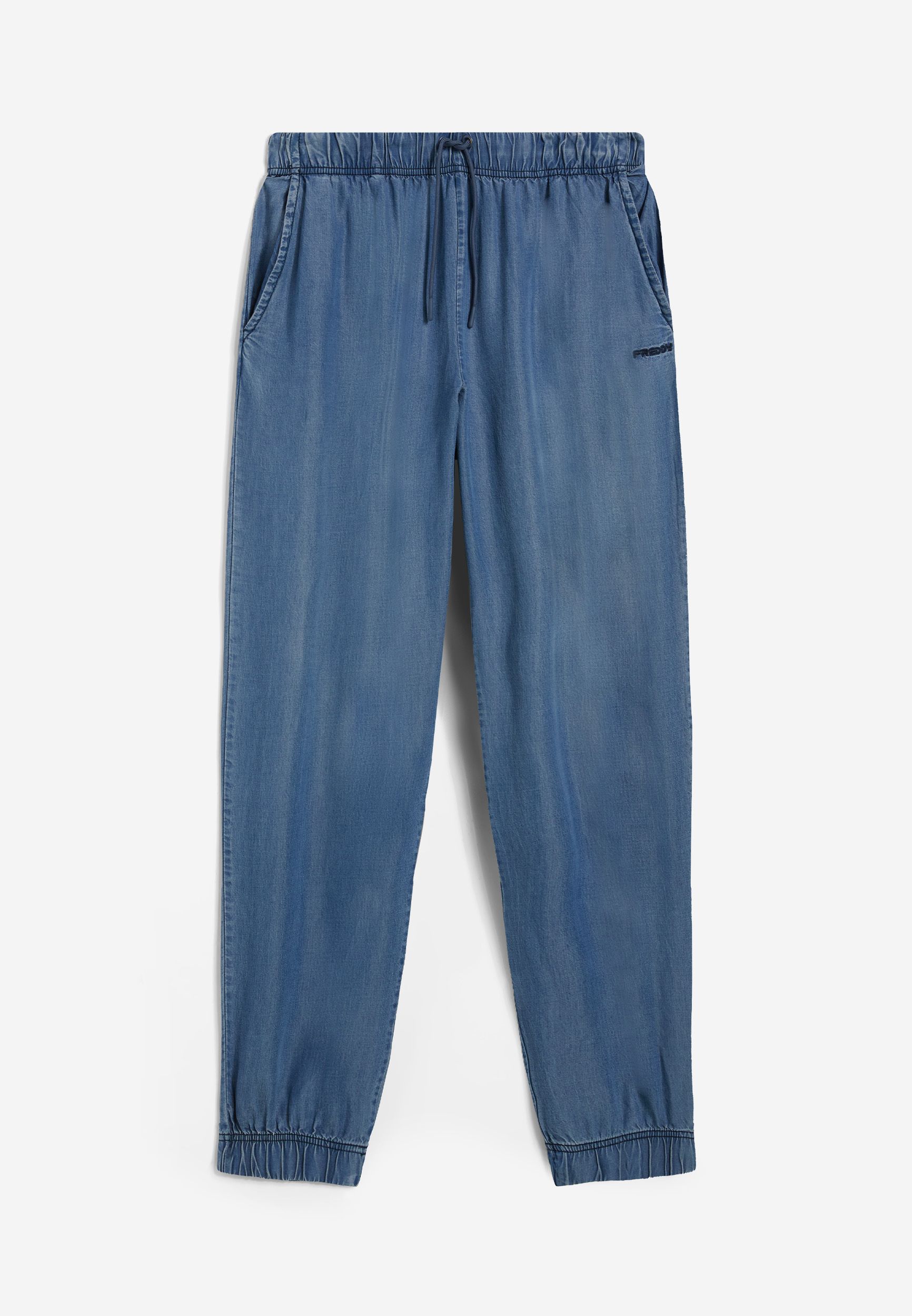 Denim effect chambray joggers Freddy Official Store