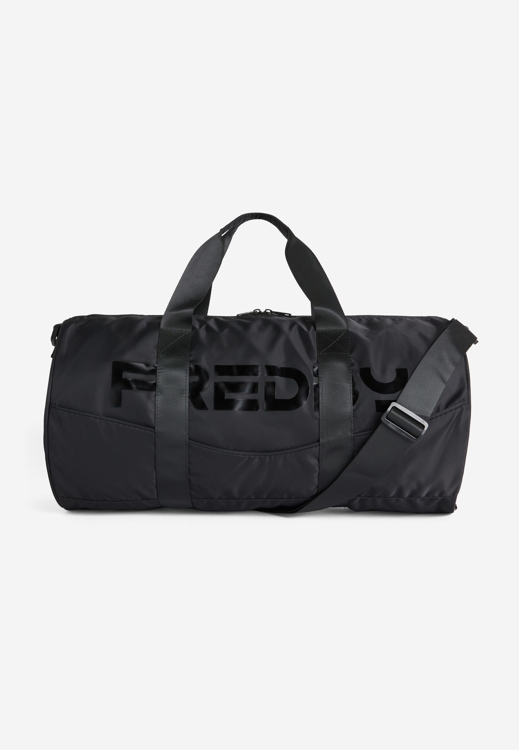 Borsone duffle bag in nylon con maxi logo lucido Freddy Official