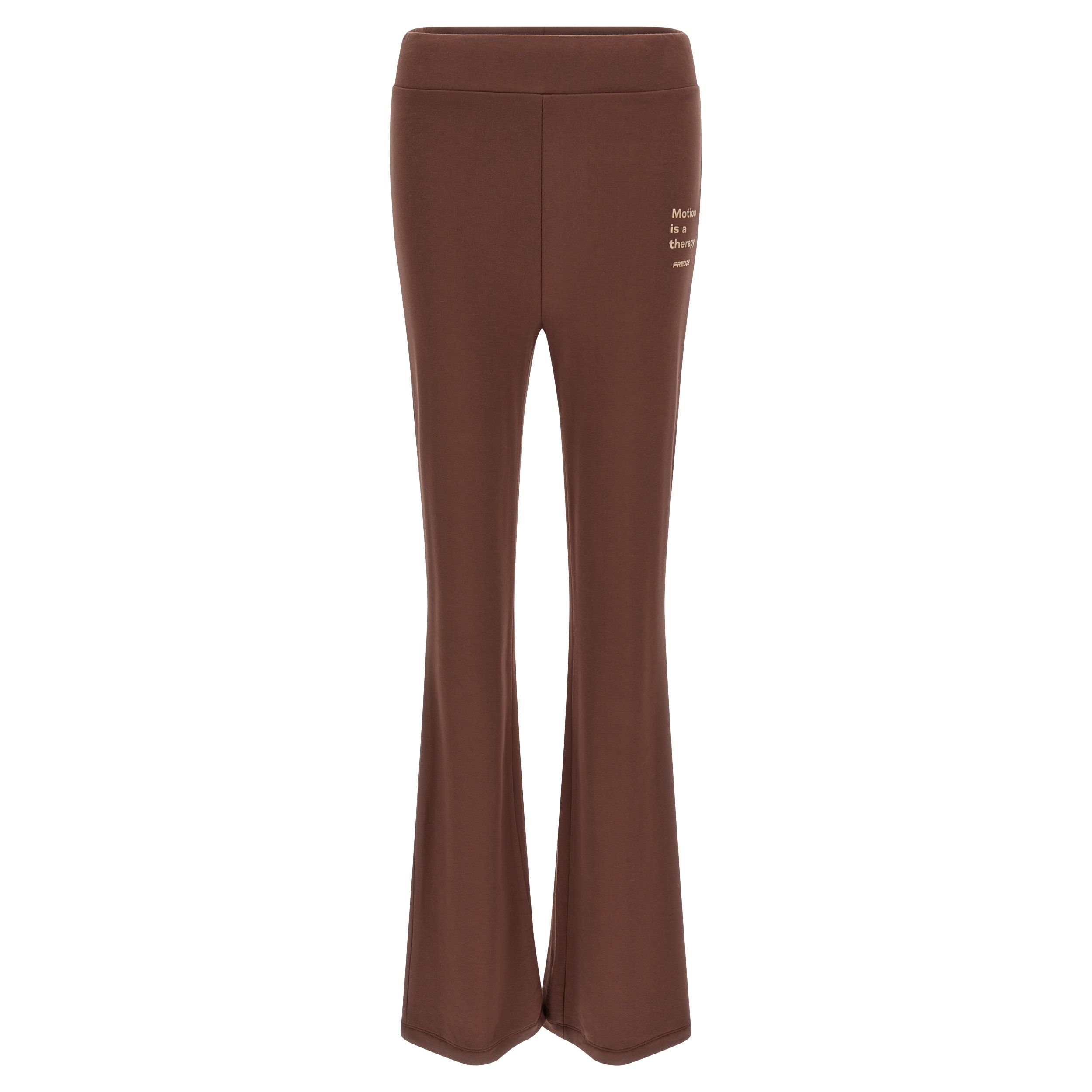 High-waist viscose fleece flare leggings