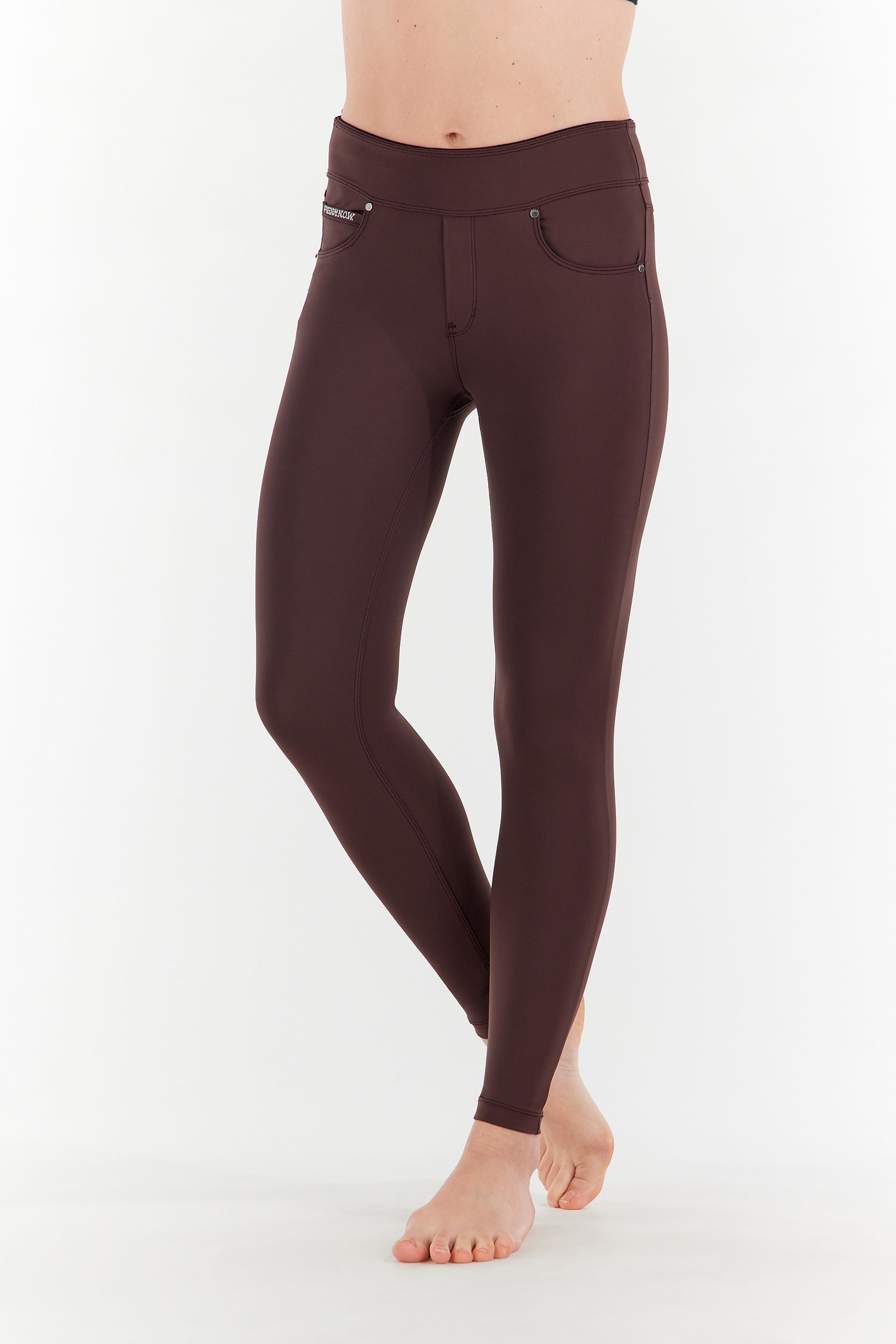 Pleated Pocket Yoga Pants Hip Slimming Solid Color Breathable Solid Color  Legs | eBay