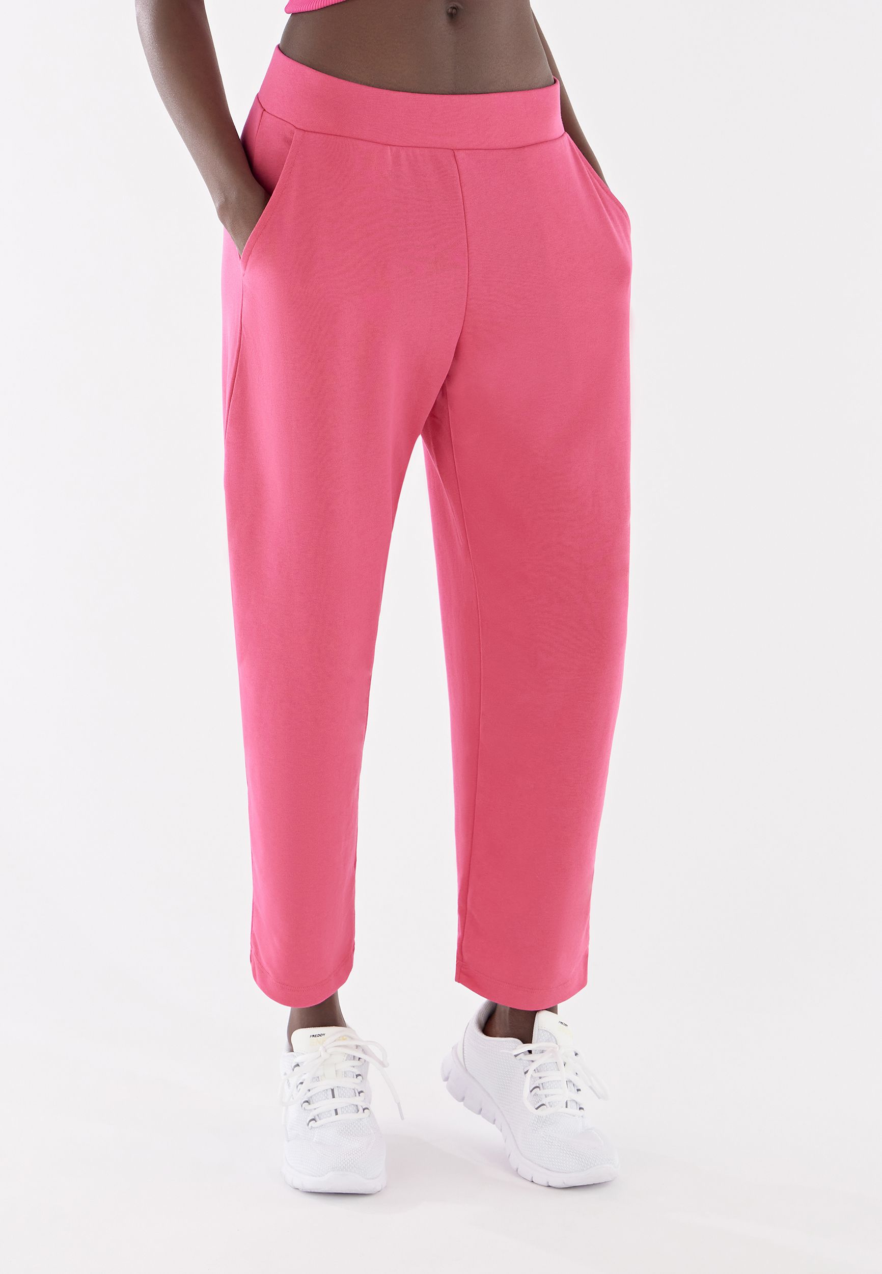 Cropped sales jogger trousers
