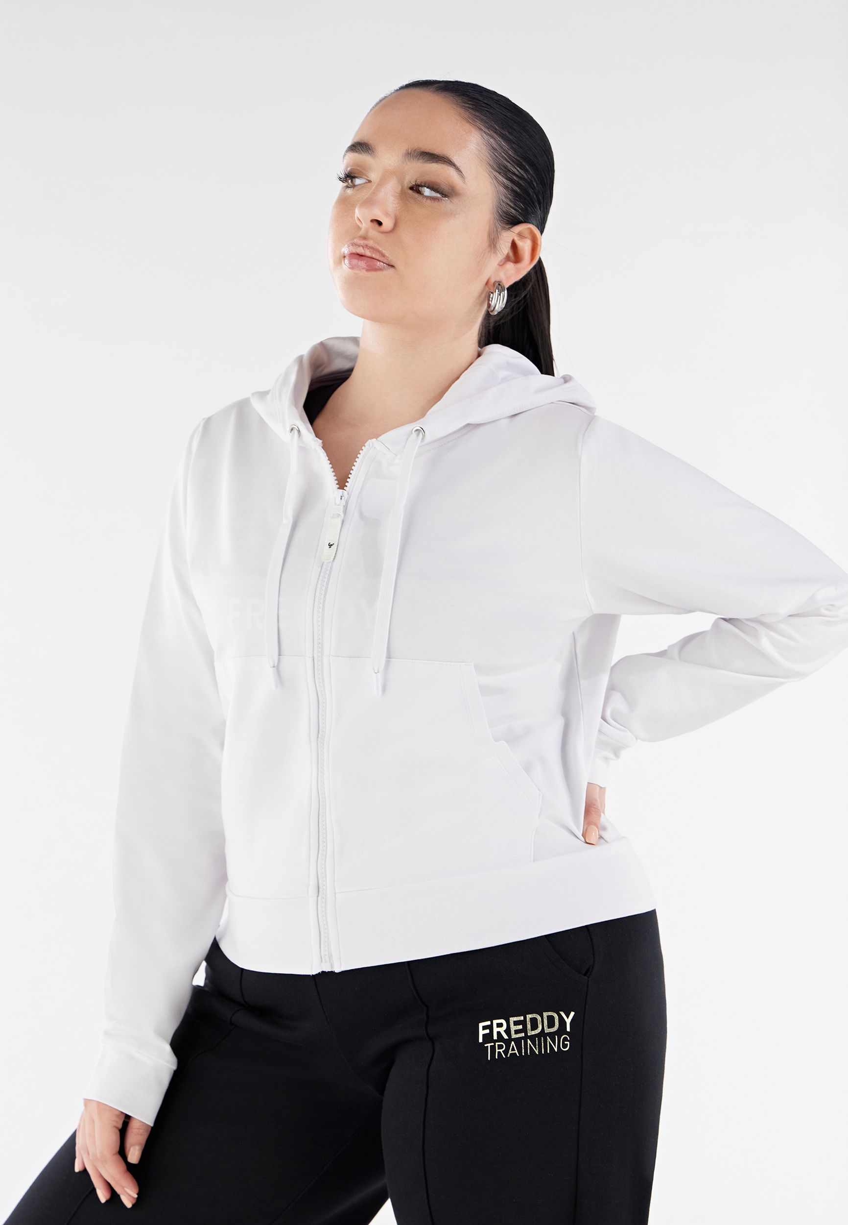 Felpa cropped hotsell