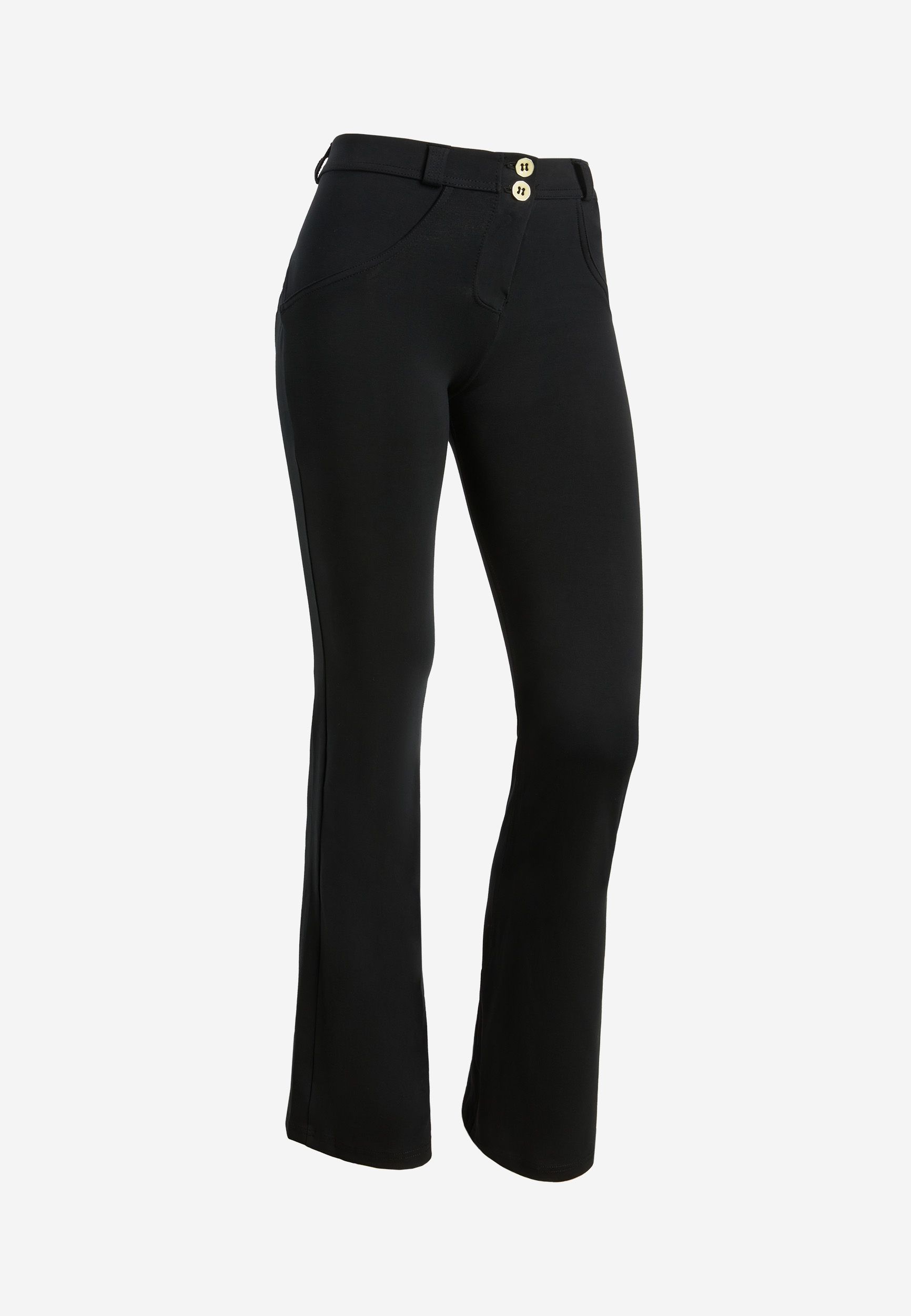 Pantaloni push up WR.UP vita regular fondo flare in cotone