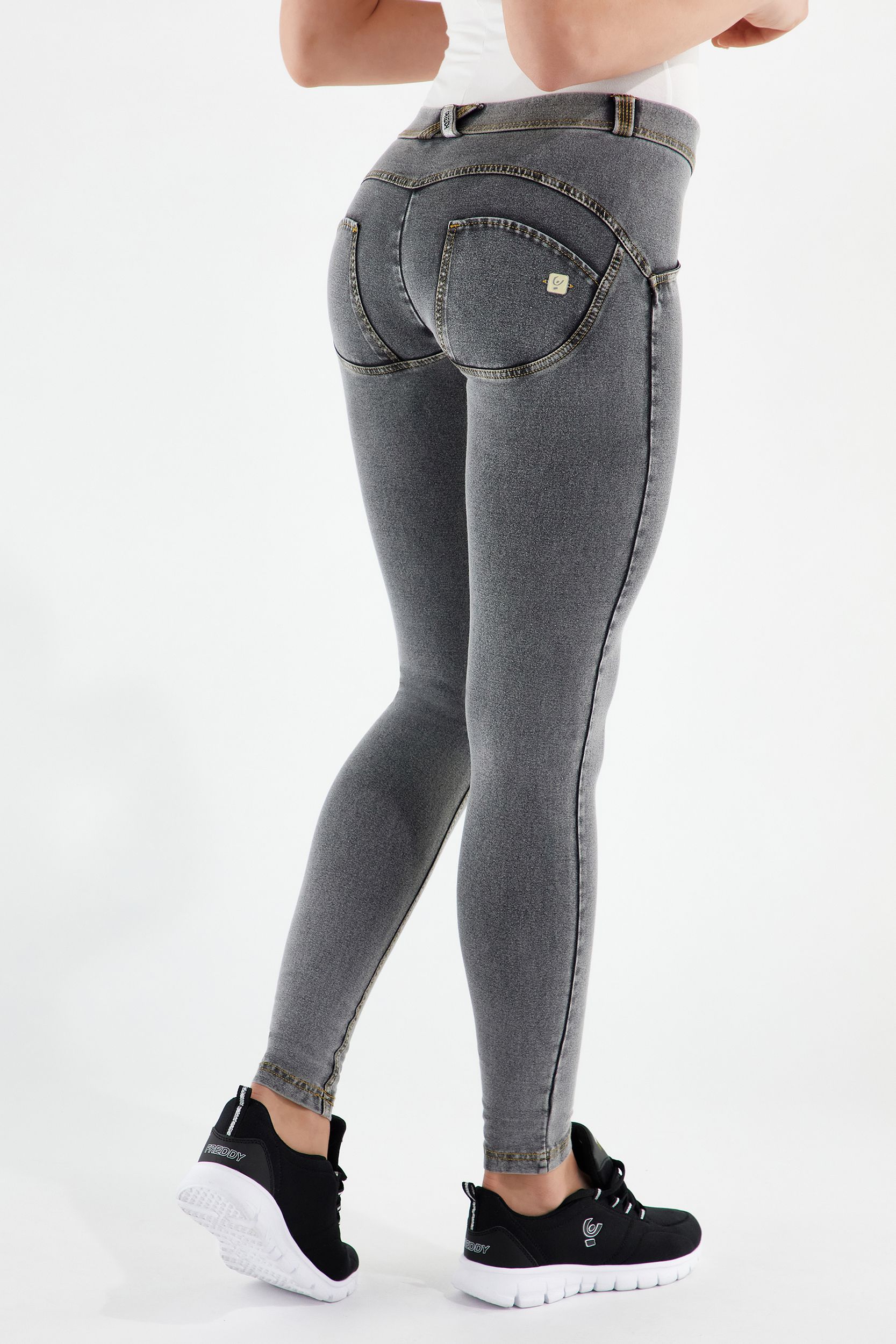 WR.UP® regular-rise skinny-fit trousers in light denim