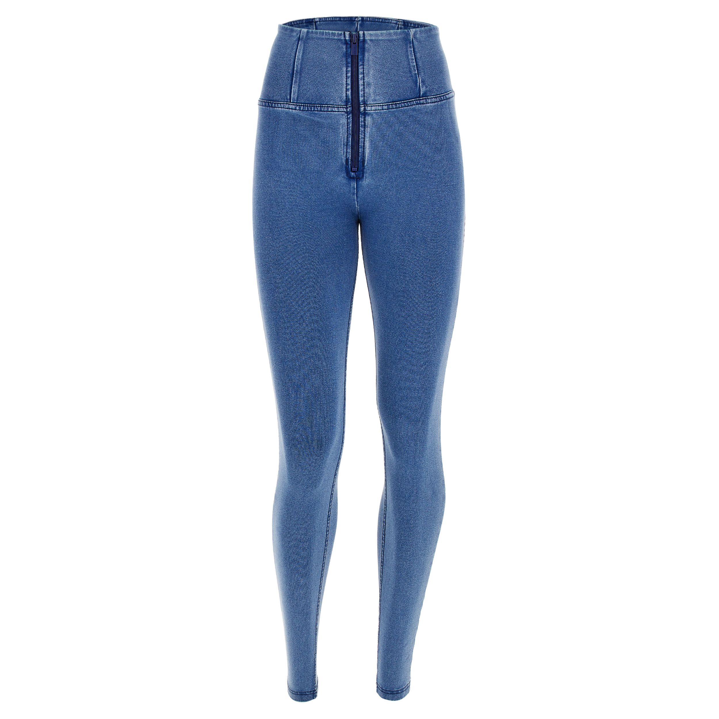 High waist WR.UP® shaping super skinny jeggings with a zip