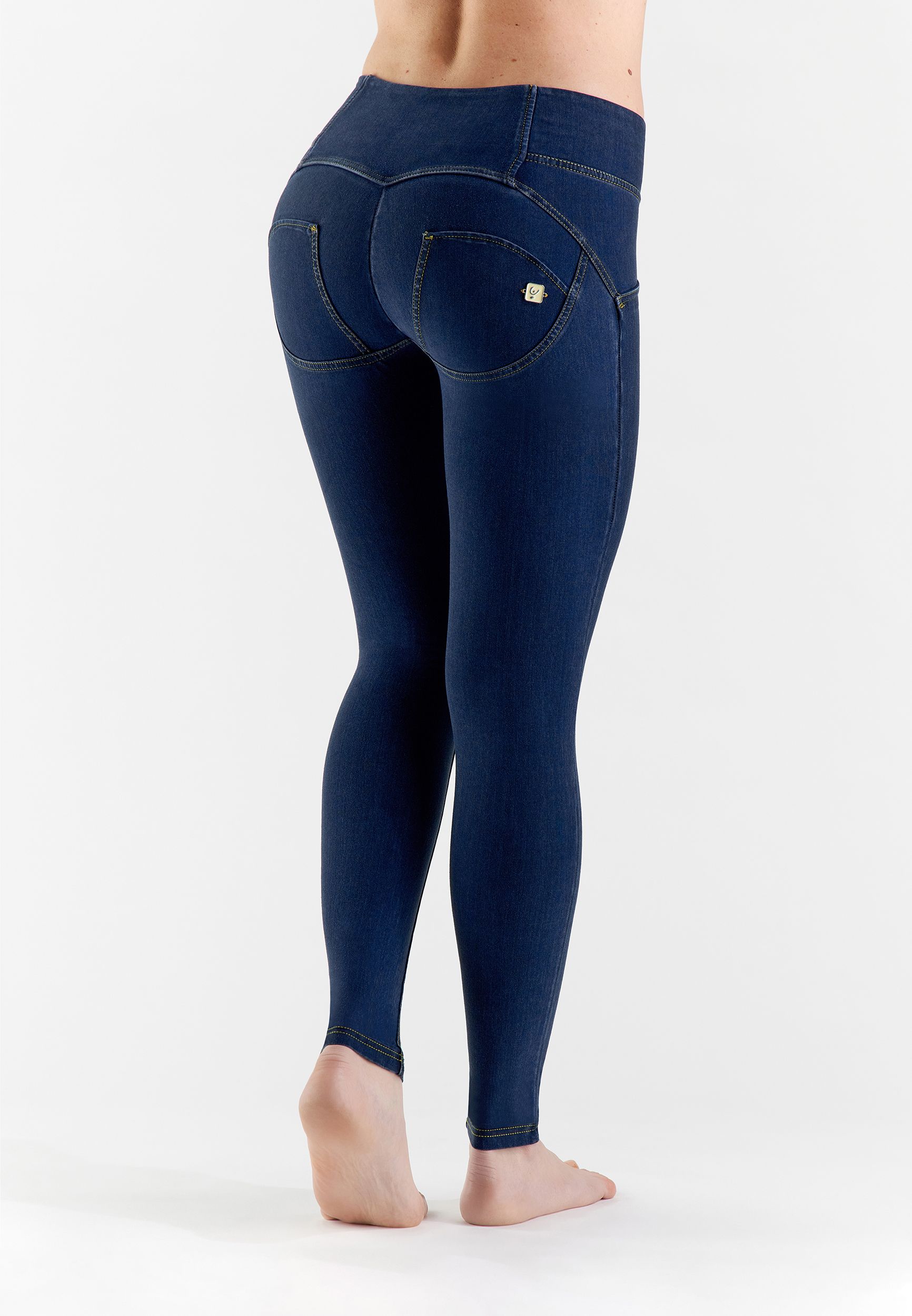 Pantalon push-up WR.UP® effet denim, coupe super skinny et taille