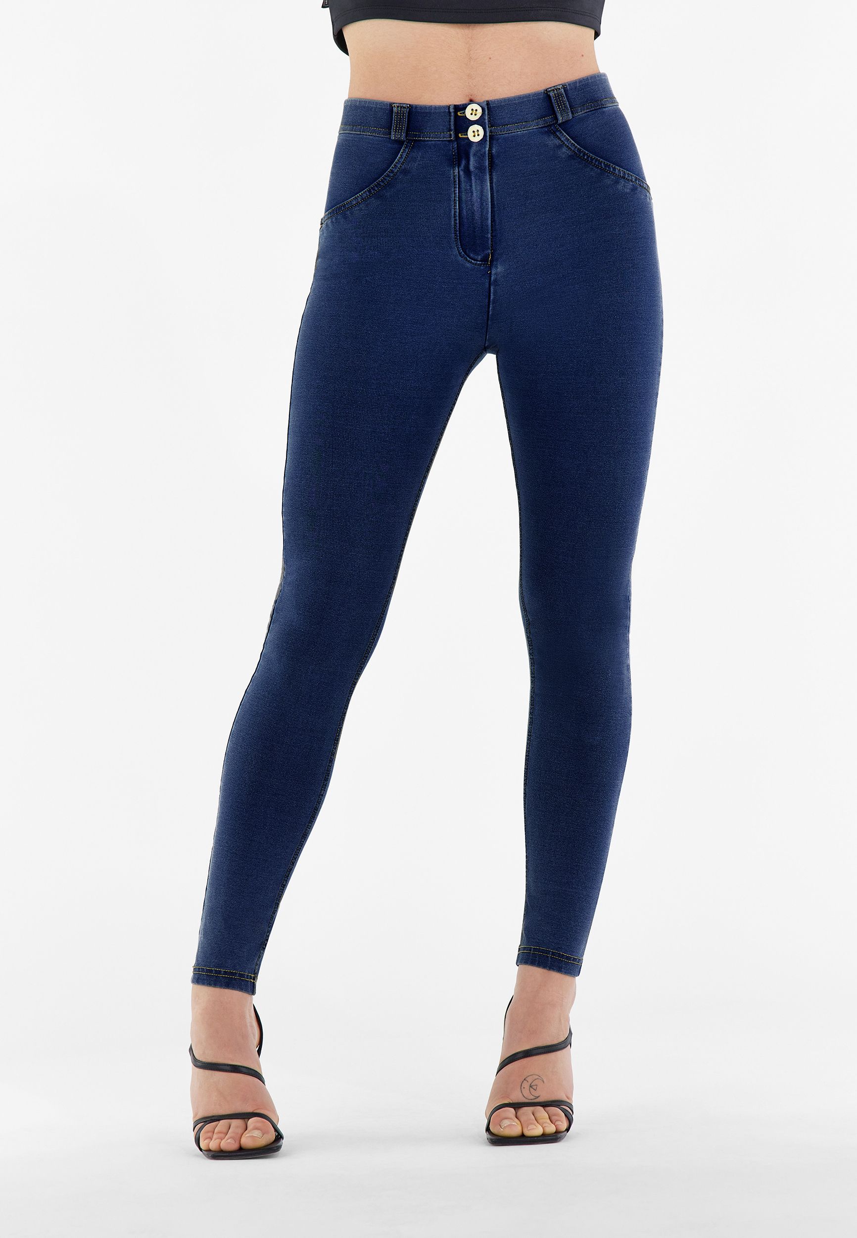 WR.UP® curvy superskinny push up jersey-denim jeggings