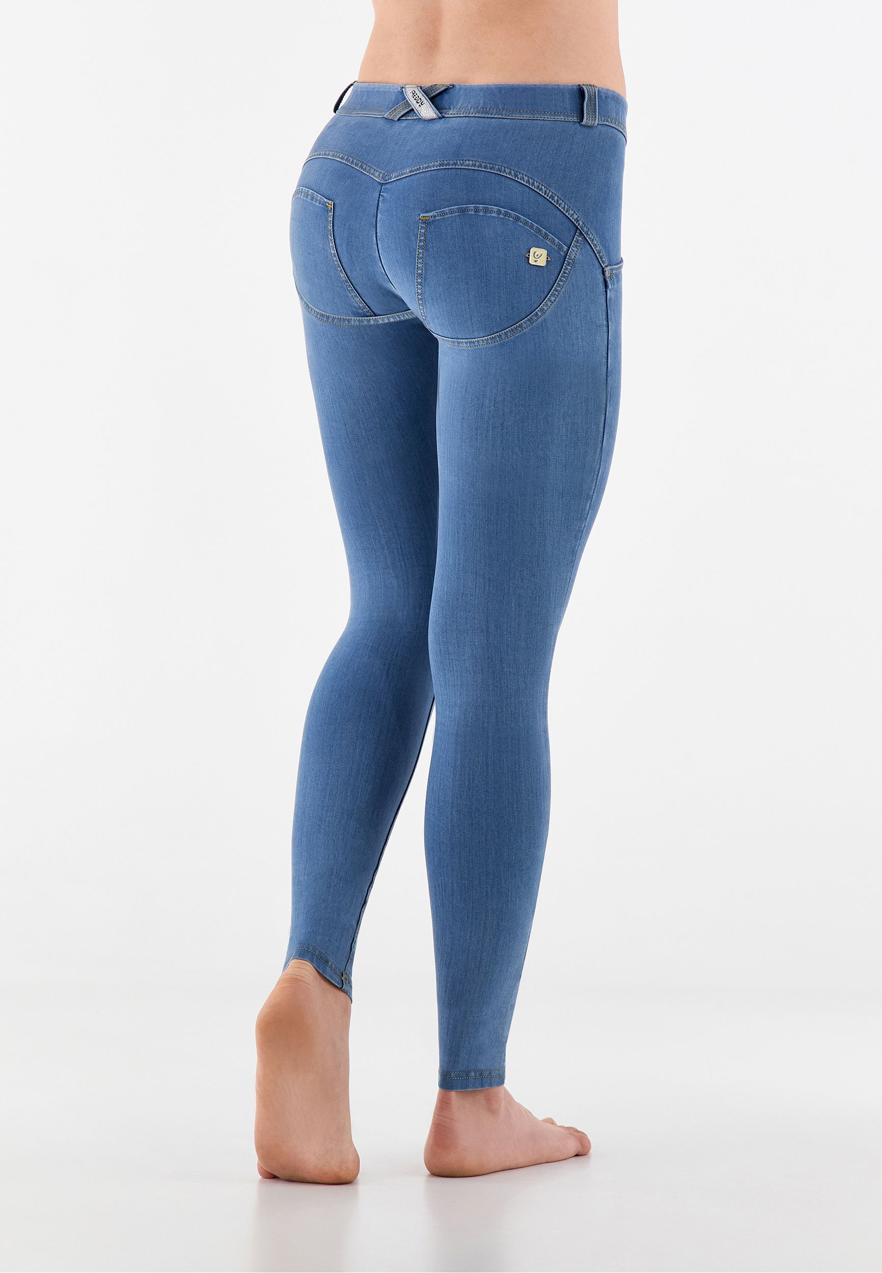 WR.UP superskinny push up trousers in eco friendly jersey denim