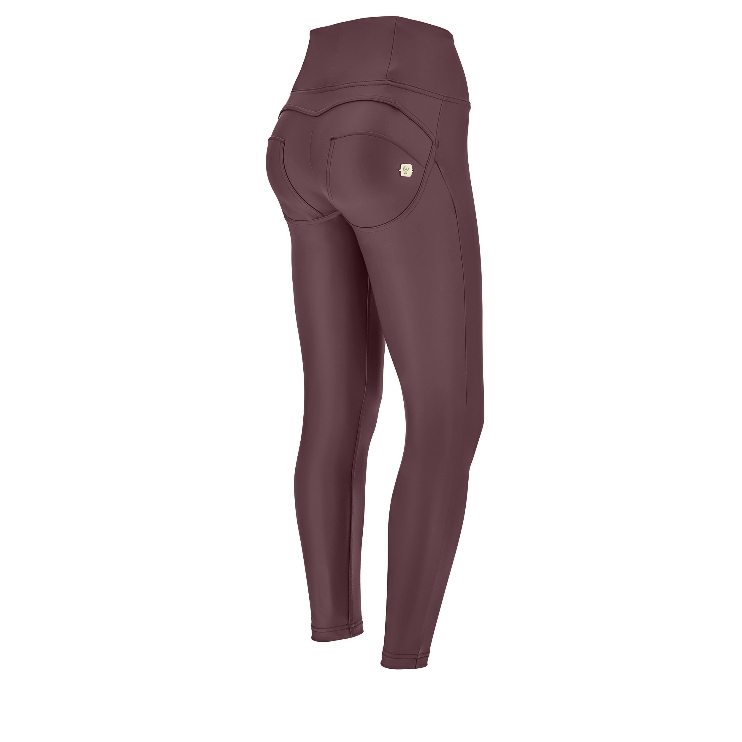 High waist ankle-length faux leather WR.UP® super skinny trousers